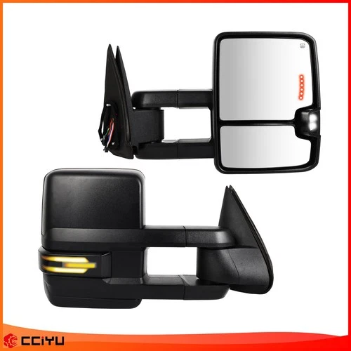 Power Heated Signal Light Tow Mirrors for 1999-2002 Chevy Silverado GMC Sierra