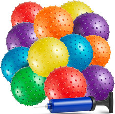 Mini Knobby Balls - Bulk 5 Inch Sensory Balls and Spiky Massage Stress