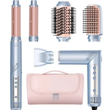 Hot Air Multi-Styler - 5 in 1 Professional Hair Wrap Styler Set with Air Curl...