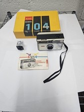 Vintage Kodak Instamatic 104 Outfit Film Camera In Original Box, Untested