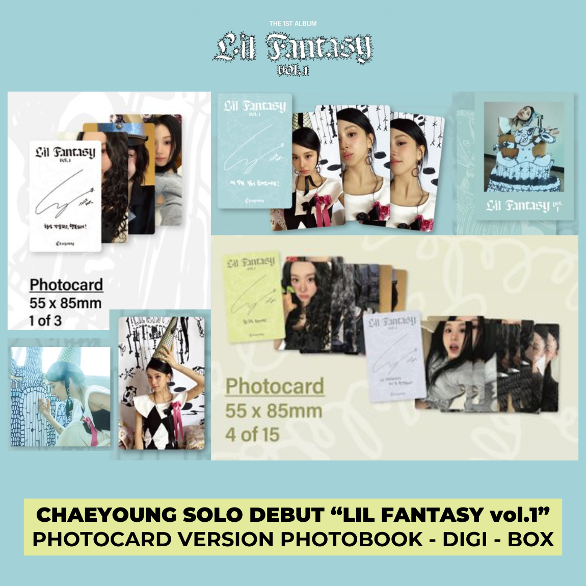CHAEYOUNG TWICE SOLO DEBUT LIL FANTASY vol.1 PHOTOCARD ALL ALBUM