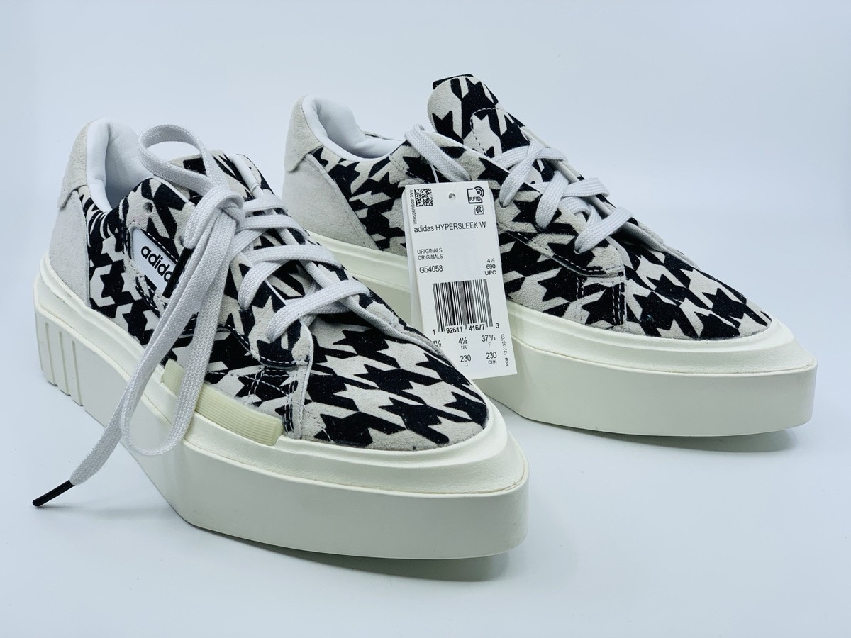 アルファ Adidas Originals Black White Hypersleek Houndstooth Sneakers