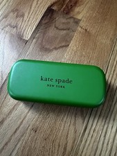 NEW KATE SPADE GREEN BLACK SMALL AUTHENTIC SUNGLASSES EYEGLASSES CASE ONLY