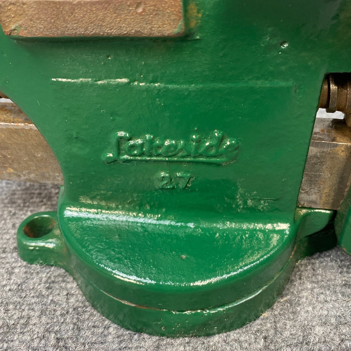 Lakeside No 27 Vintage Cast Iron Bench Vise 3-3/4