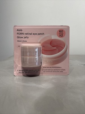 Abib PDRN Retinal Eye Patch Glow Jelly 30 Pairs, 60-count X2 Korean Damaged Box