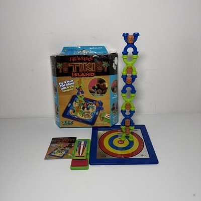 ZING FLIP-N-STACK Tiki Island Game 2007 100% Complete with Box