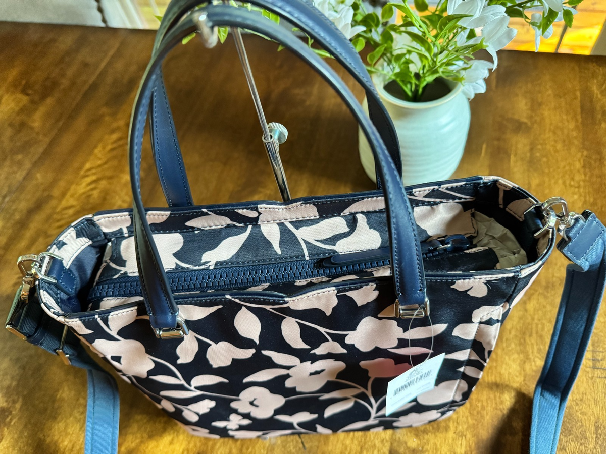Kate Spade Jae Garden Vine Medium Nylon Satchel Crossbody