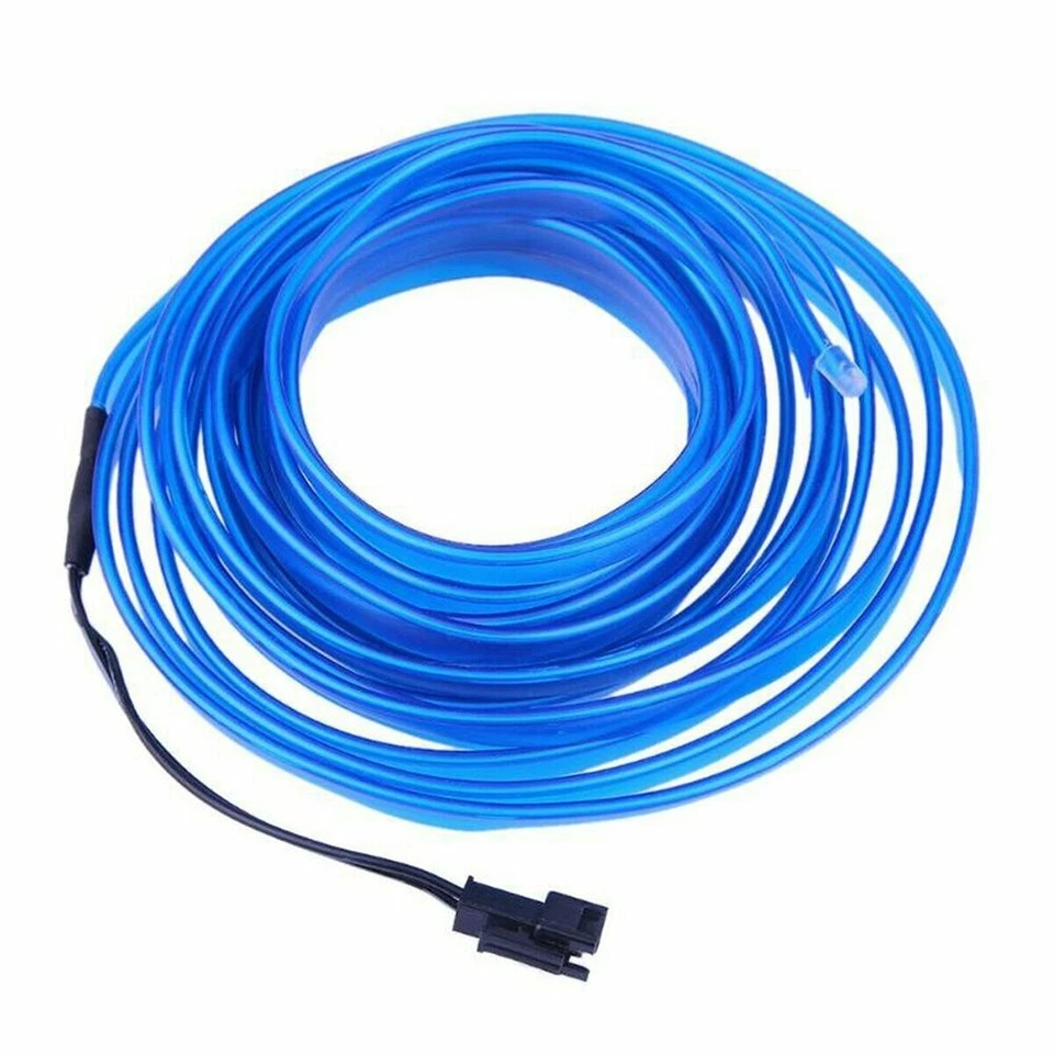2m Blue LED Car Interior Decorative Atmosphere Wire Strip Light Accessories  #AU - Image 3 of 4