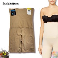 NWT Maidenform Women's M Tummy-Control Seamless High Waist Thigh Slimmer 12622