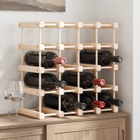 Weinregal Massivholz Kiefer 20 Flaschen 46,5X23X46,5 Cm