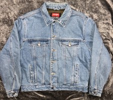 Wrangler Hero Blanket Lined Denim Jacket Men s L Blue Trucker Vintage 90s 00s