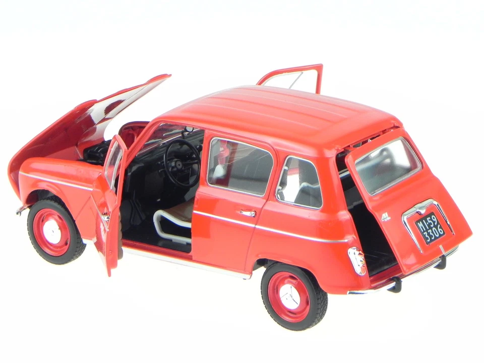Renault 4 R4 L rot Modellauto Leo 1:24 - Bild 2 von 4