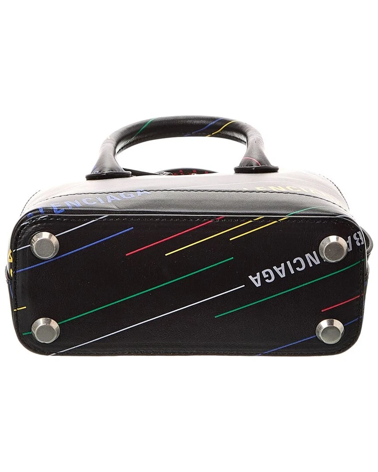 Bolso de Mano Balenciaga Ville Allover Xxs Cuero Asa Superior (Auténtico Pre-Amado) Foto 3 de 4