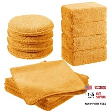 12 Pack Microfiber Applicator Pad Microfiber Sponge For Car Include Orange 12 Pack Microfiber Applicator Pad Microfiber Sponge For Car Include Orange