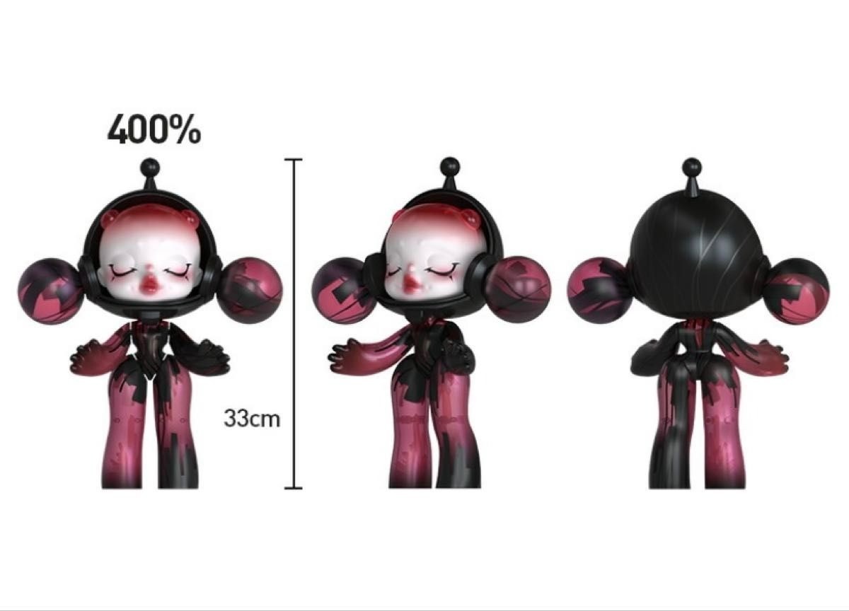 POPMART MEGA α SKULLPANDA 400% Red crystal Limited Edition