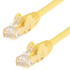 StarTech 5ft Yellow Cat6 Patch Cable with Snagless RJ45 Connectors - Cat6
