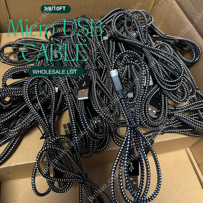 Heavy Duty Micro USB Fast Charger Data Cable Cord For Samsung Android HTC LG Lot