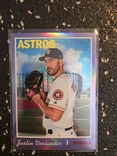 2019 Topps Heritage - Short Print Justin Verlander #THC-426 Chrome Purple...