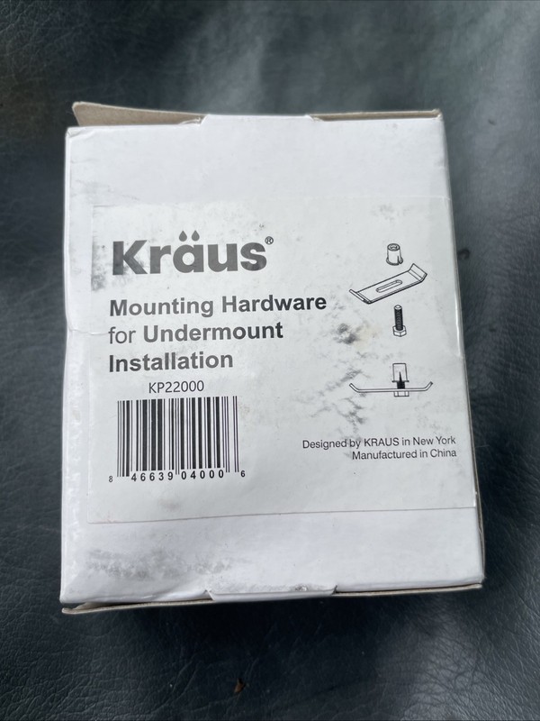 Kraus Mounting Hardware Installation Undermount Kitchen Sink KP22000