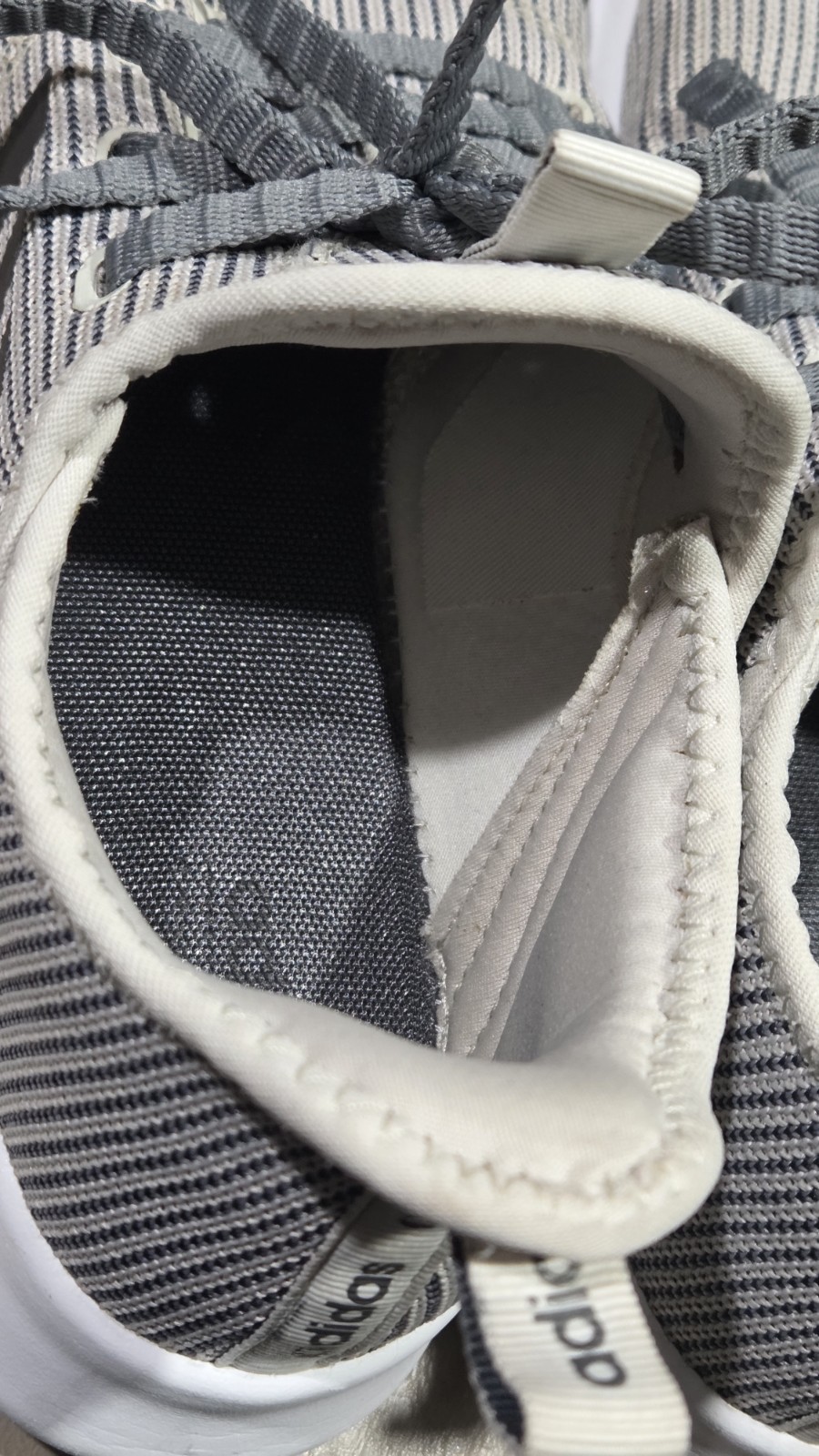 Adidas Shoes Womens 9.5 Cloudfoam Pure Athletic Low Sneakers EF0031 Gray Fabric thumbnail 16