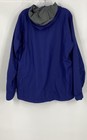 Columbia Mens Blue Interchange Omni-Tech Long Sleeve Full-Zip Rain Jacket Size L