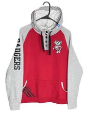 Adidas Wisconsin Badgers Hoodie Sweatshirt Men s Size XL Read