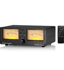 Douk Audio VU3 Dual Analog VU Meter 2-Way Amplifier & Speaker Switcher Box 300W