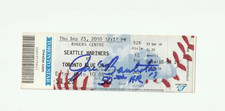 JOSE BAUTISTA TORONTO BLUE JAYS AUTOGRAPHED SIGNED 50TH HOMERUN TICKET STUB