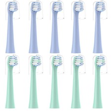 Replacement Toothbrush Heads 10 Pack 5 Blue 5 Green for Colgate Hum Connected