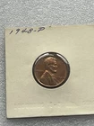 1948 P Lincoln Wheat Cent Red AU Penny