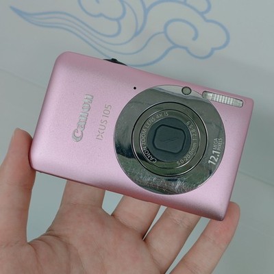 Pink Canon IXUS 105 Compact Digital Camera 12.1MP 4X Zoom English Tested