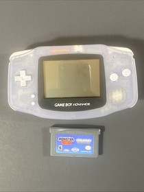 Nintendo Game Boy Advance Console System - Clear Glacier - Tested