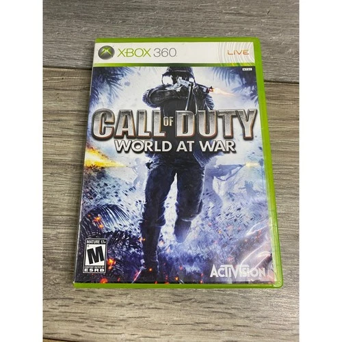 Call of Duty World at War Xbox 360 Case and Manual Only No Disc WWII Activision