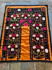 Vintage Suzani 48x38 inches Textile Traditional Sentral Asia Hand Embroidery
