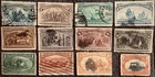 US Stamp Collection Colombians,Old West SC# 230-237-#285-287 ħ Used 010226-2