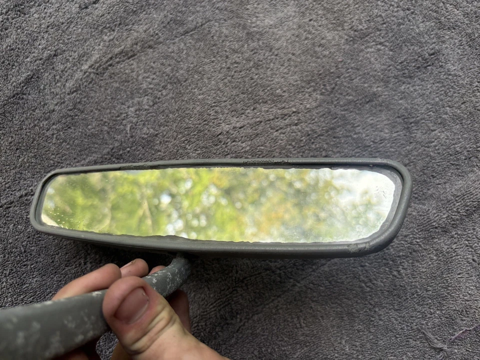 1979-83 Datsun 280ZX OEM Interior Rear View Mirror Gray Color Used Rough Cond. - Image 3 of 4