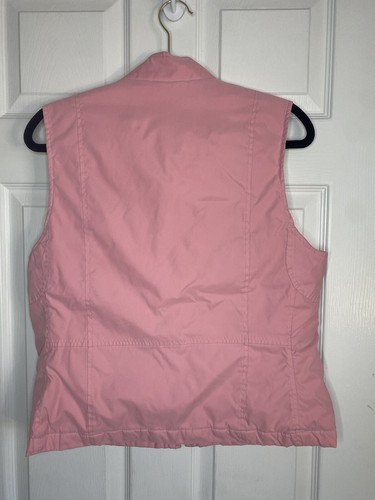 Womens Pink Floral Vanheusen Puff Vest Size Medium - Picture 5 of 7