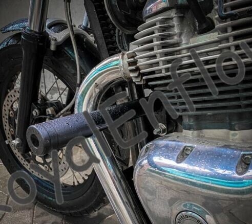 Royal Enfield SINGLE ROD CRASH BAR for INTERCEPTOR 650 & CONTINENTAL GT 650 - Picture 1 of 5