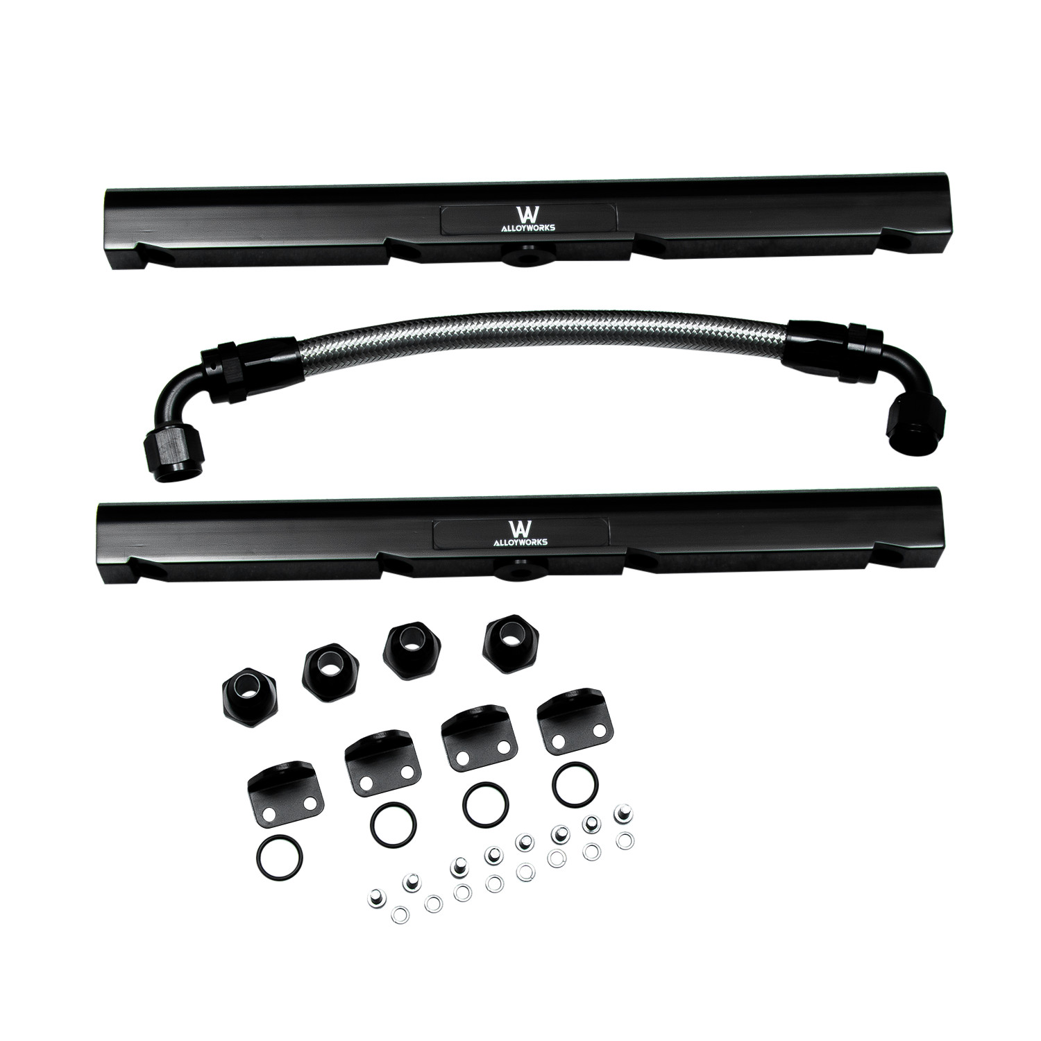 AN8 Billet Aluminium Fuel Rail Compatible with Holden Commodore LS1 LS6 Intake Manifold