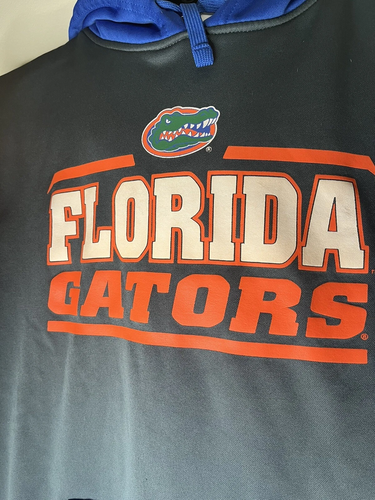 VETEMENTS University Of Florida Gators Hoodie Adult Small Blue & Gray Pullover Sweatshirt