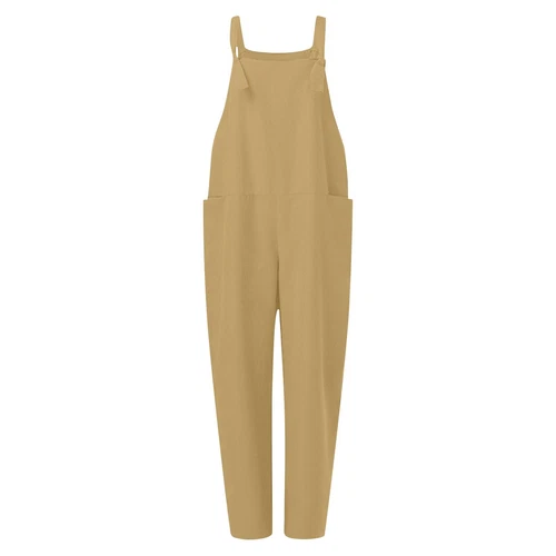 Womens Plus Size Overalls Casual Loose Dungarees Romper Baggy Playsuit Jumpsuit - Bild 11 von 35