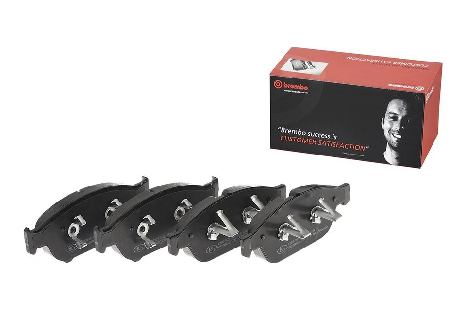 Juego de pastillas de freno de disco delanteras Brembo P85127 Low-Met para Audi A6/A7 Quattro 2012-2018 Foto 3 de 4