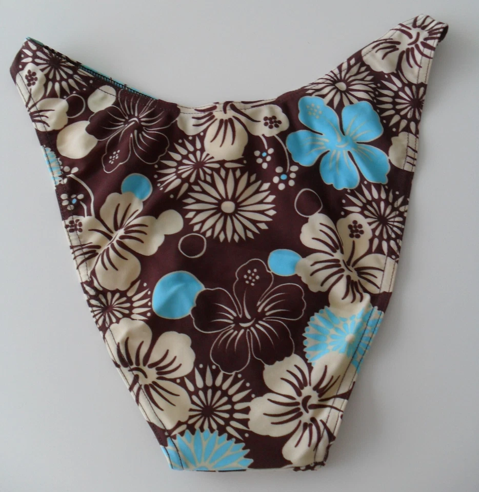Bas de maillot de bain marron fleurs. Bikini. Tex. Taille M - Photo 2/2