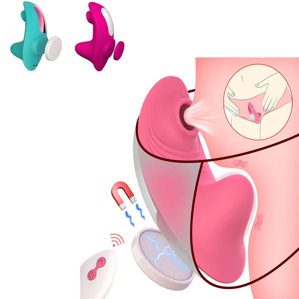 Calcinha massageadora feminina vibrante chupando controle remoto sem fio roupas íntimas brinquedos - Imagem 3 de 4
