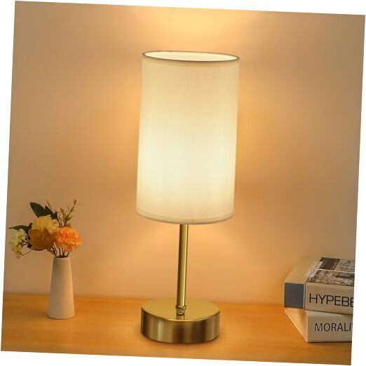 Cordless LED Table Lamp, 5000mAh Rechargeable Bedside Night Lamp Antique Brass