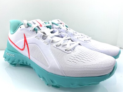 NIKE REACT INFINITY PRO GOLF SHOES WHITE HYPER PUNCH AURORA CT6620