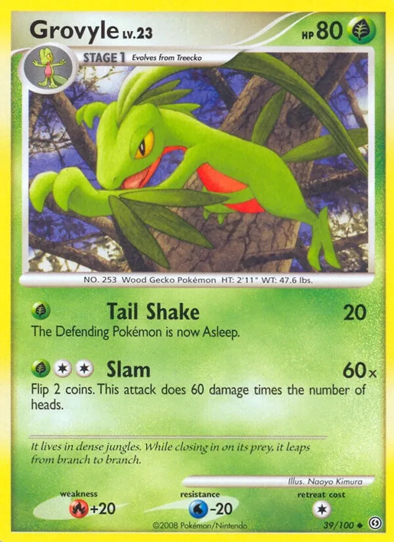 Pokémon TCG - 1x SP (Reverse Holo) Grovyle - Stormfront (39/100)  x1