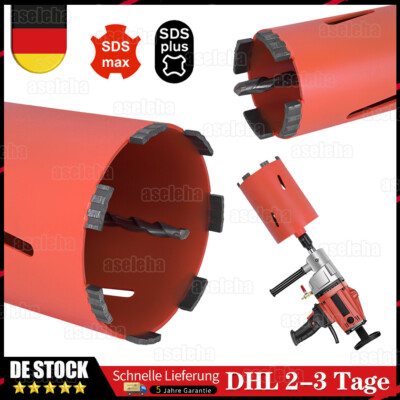 SDS PLUS oder SDS Max Diamantbohrkrone Ø 26-162 mm / 200 mm Länge Kernbohrkrone