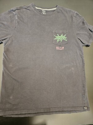VOLCOM■Drawing Authentic T-shirt■送料込 VOLCOM REAPS SHORT SLEEVE TEE - STEALTH- Catalyst