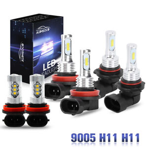 For 2010-2017 Chevrolet Equinox Combo LED Headlight Fog Light Bulbs Pure White